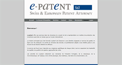 Desktop Screenshot of e-patent.ch
